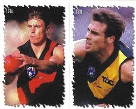 2000 Select AFL Stickers #133 Matthew Lloyd / Matthew Richardson Front